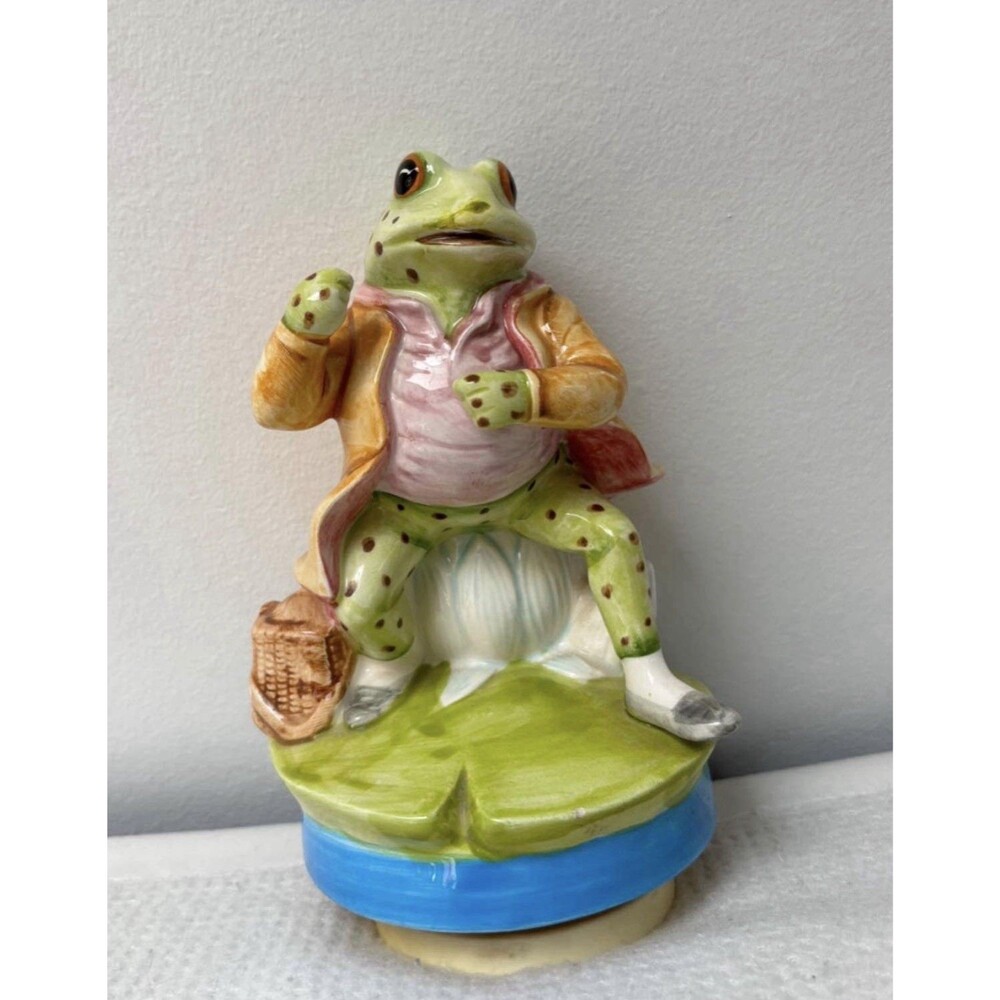 Beatrix Potter's Mr. Jeremy Fisher Music Box (Schmid, Japan)